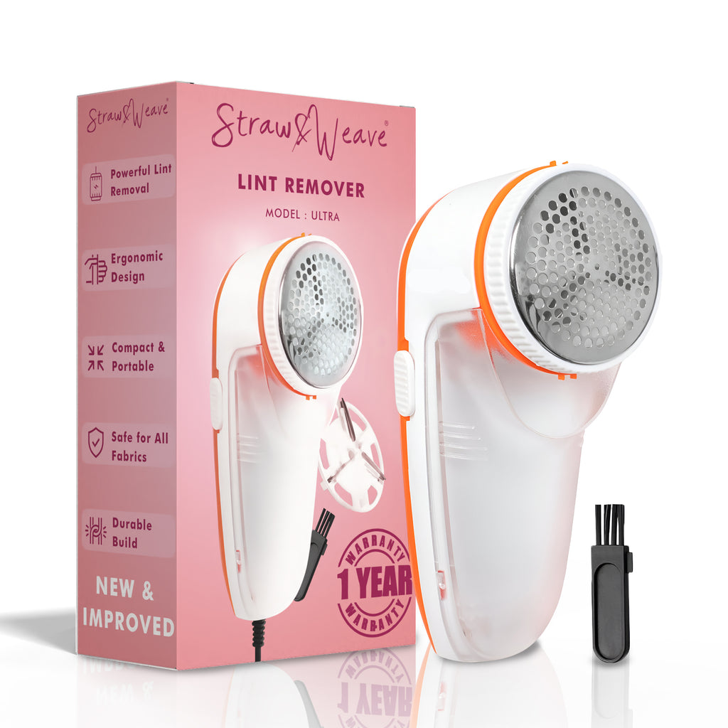 Straw&Weave Lint Remover for Clothes | Lint Roller for Clothes | RUA Remover Machine | Electric Lint Remover | 1 Year Warranty