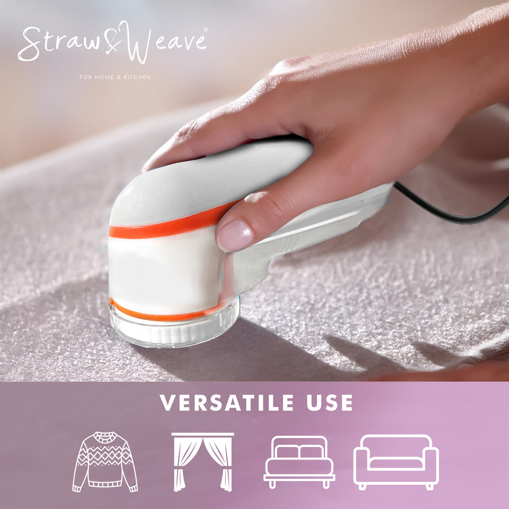 Straw&Weave Lint Remover for Clothes | Lint Roller for Clothes | RUA Remover Machine | Electric Lint Remover | 1 Year Warranty