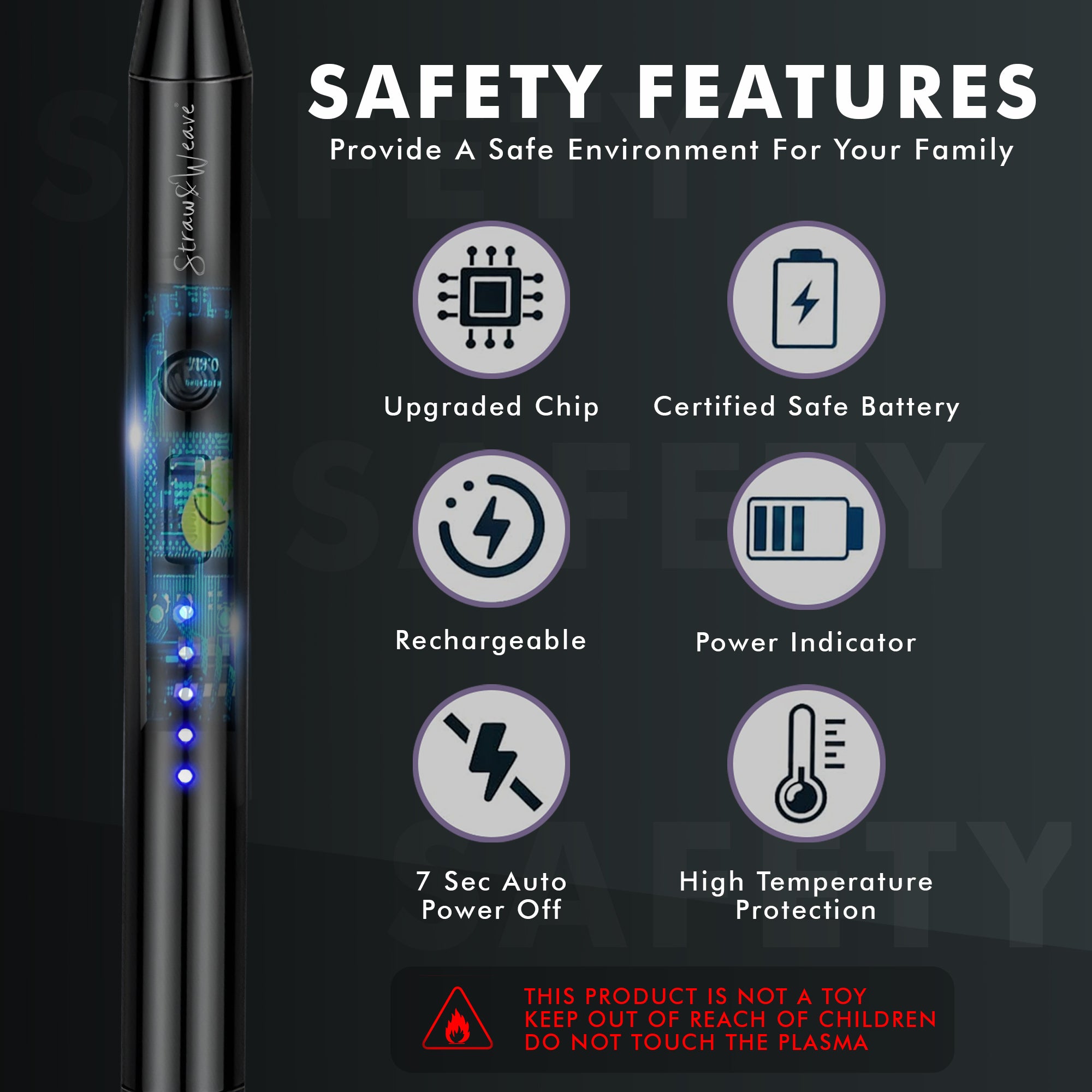 Diwali Gas Lighter for Kitchen, Electric Plasma Lighter for Gas Stove Metal Body with Big Battery | 1 Year Warranty, C-Type USB, Deepawali Lighters, Multi-Color