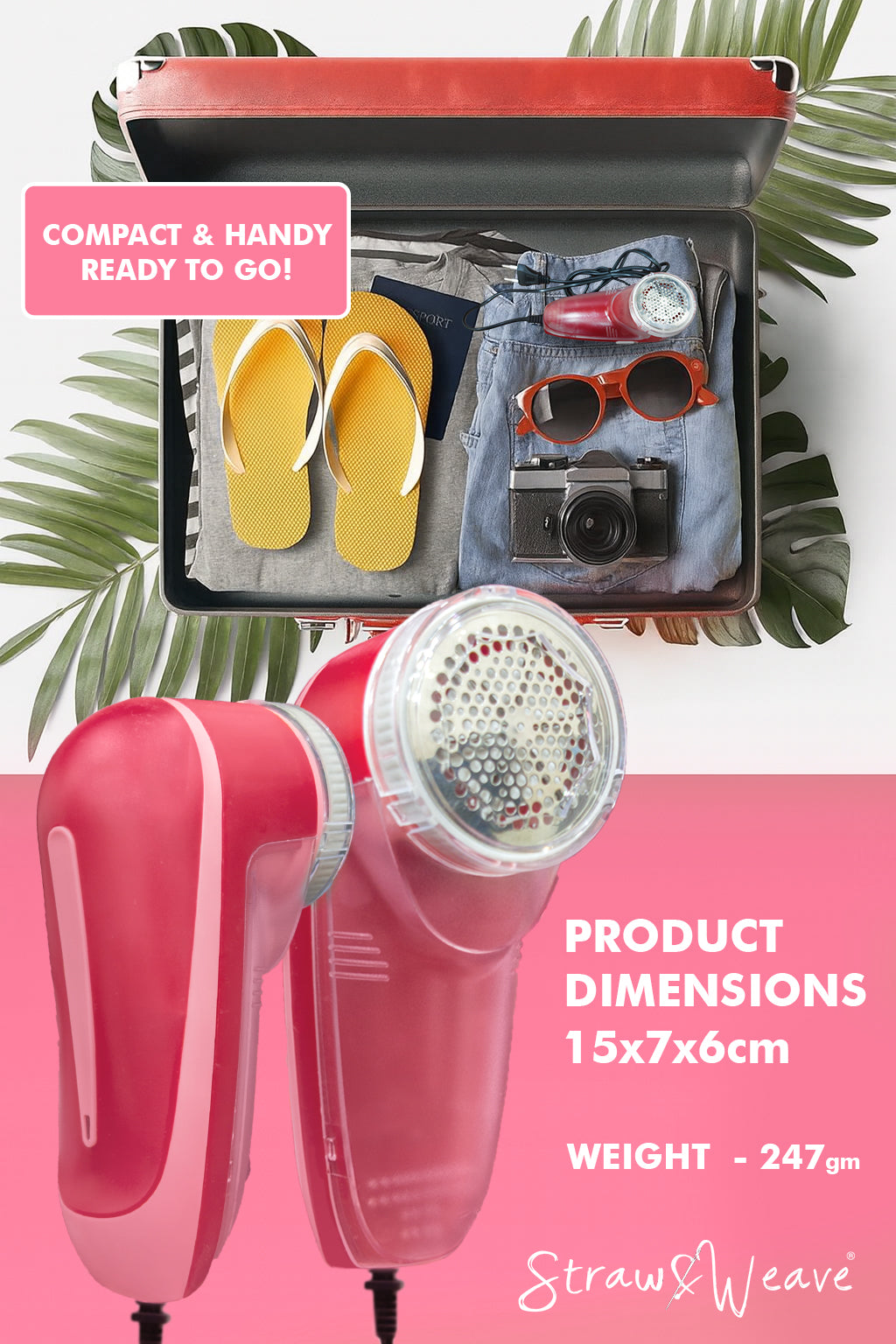 Lint Remover for Clothes with 6 Blades, Lint Roller for Clothes | RUA Remover Machine | Electric Lint Remover | 1 Year Warranty