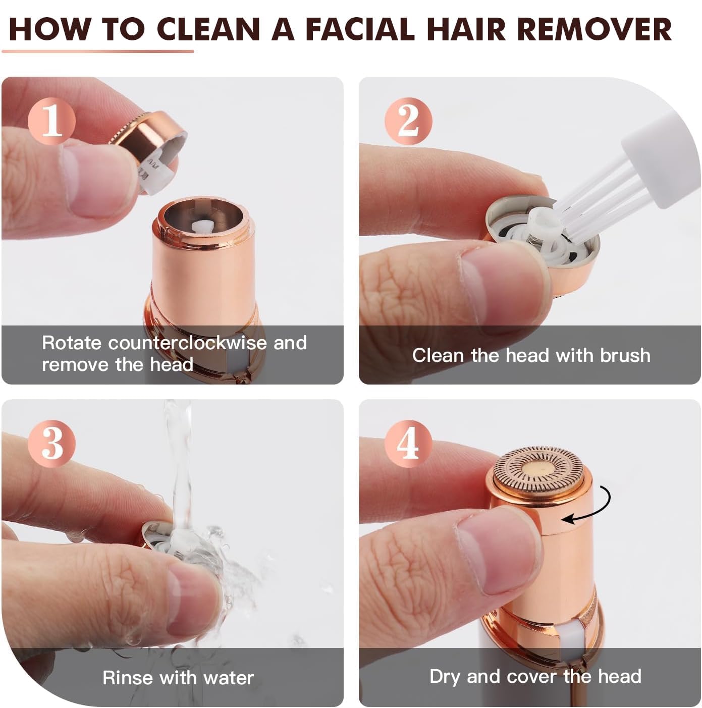 Facial Hair Removal Machine | Eyebrow Trimmer & Epilator | Trimmer For Women Private Part | 2 In 1 Trimmer 400 mAh Battery 1 Year Warranty | Painless Hair Removal Machine | Nose Hairs Remover
