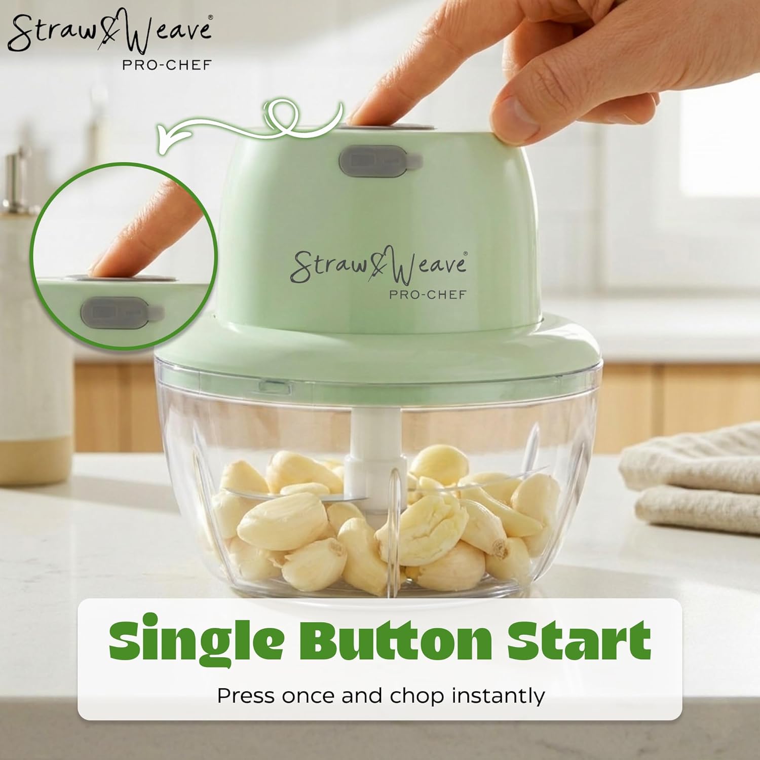 Mini Kitchen Choppers 500 ML & Chopper For Kitchen Use | 1 Year Warranty | Food Grade Jar | Vegetable Chopper For Kitchen for Mincing Garlic, Ginger, Onion, Vegetable | Unstoppable Motor | 40W