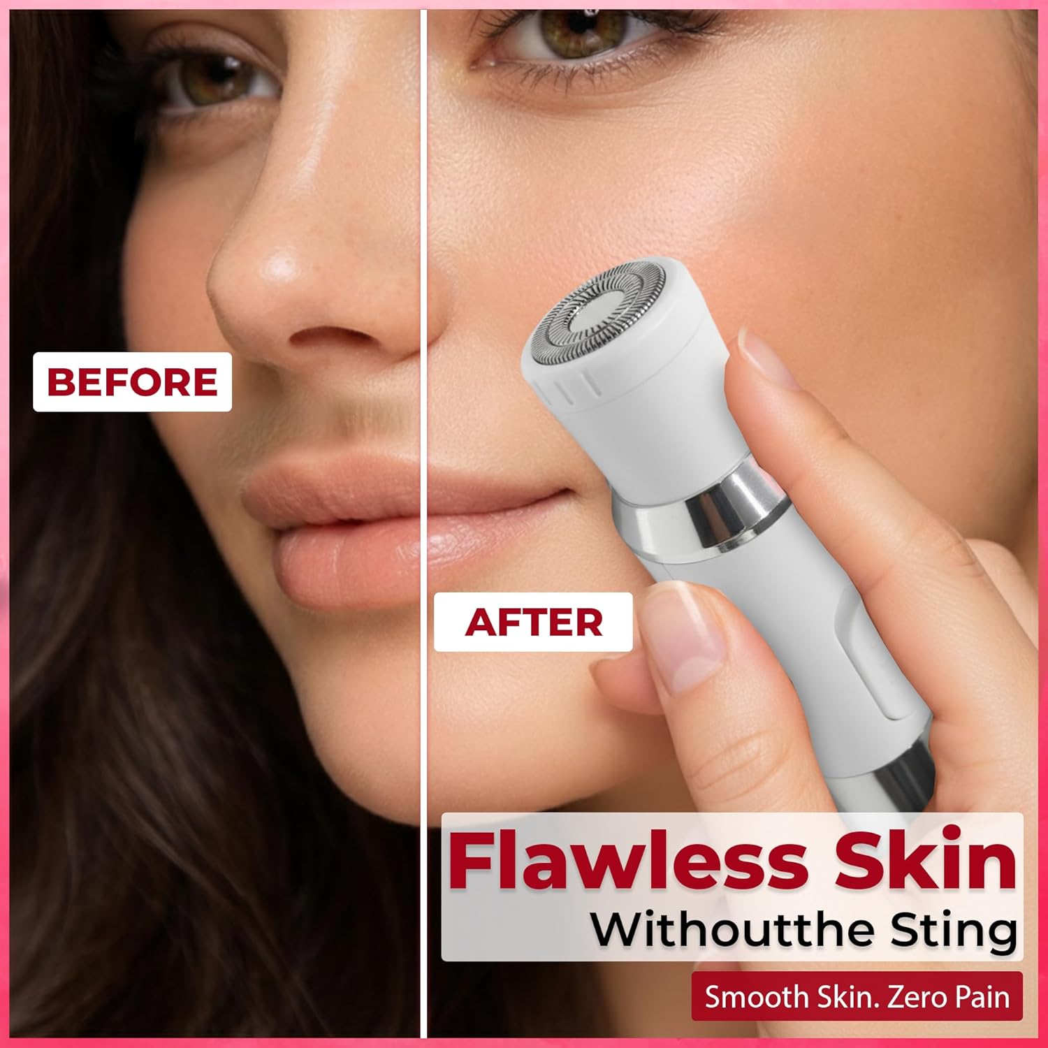 4-in-1 Trimmer for Woman | Facial Hair Removal Machine | LED Display & Free Carry Bag | Bikini Trimmer for Woman | 90 mins runtime | C type charging | Portable, quick, gentle & painless