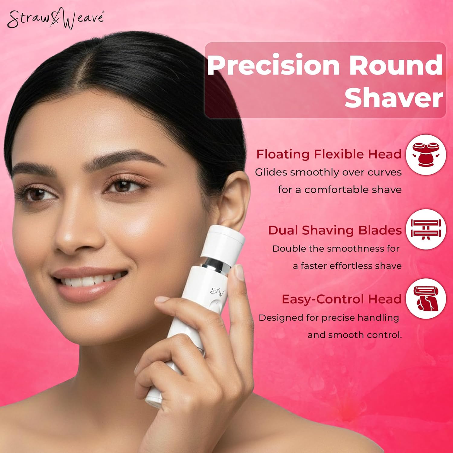 4-in-1 Trimmer for Woman | Facial Hair Removal Machine | LED Display & Free Carry Bag | Bikini Trimmer for Woman | 90 mins runtime | C type charging | Portable, quick, gentle & painless