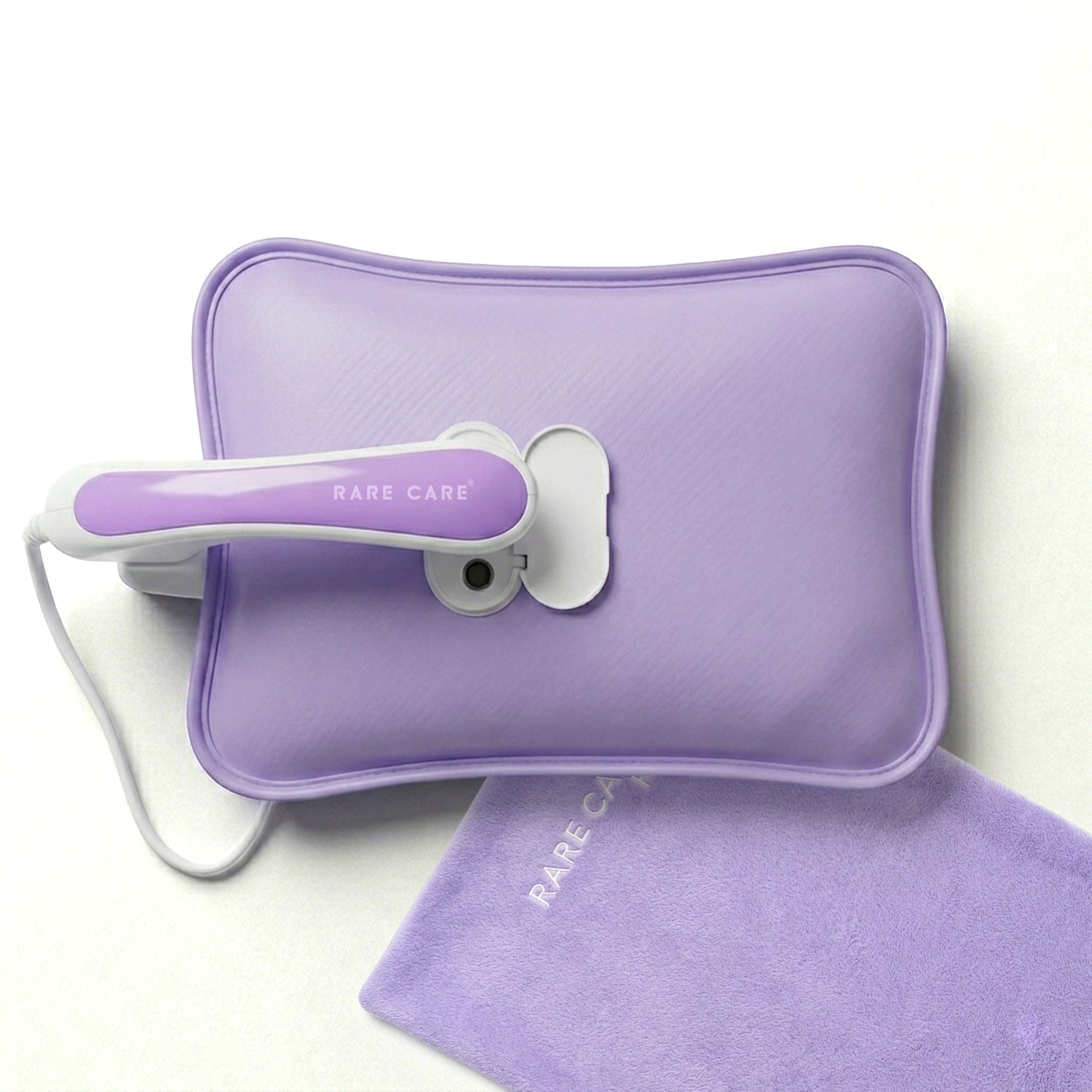 RARECARE Premium Electric Hot Water Bag For Pain Relief With Velvet Sleeve Heating Pad | 1 Year Warranty | Electric Heating Pad with 6 Layer Cover | Fast Gel Hot Bag (Royal Lavender)